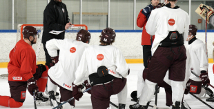 Latvijas hokeja izlases treniņš (09.12)