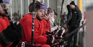 Latvijas hokeja izlases treniņš (09.12)