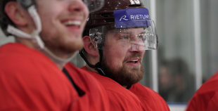 Latvijas hokeja izlases treniņš (09.12)