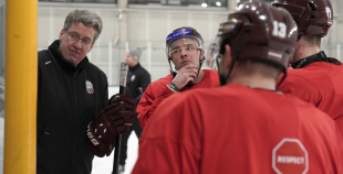 Latvijas hokeja izlases treniņš (09.12)