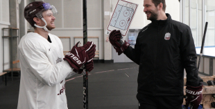 Latvijas hokeja izlases treniņš (09.12)