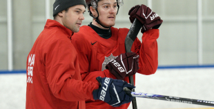 Latvijas hokeja izlases treniņš (09.12)