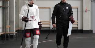 Latvijas hokeja izlases treniņš (09.12)