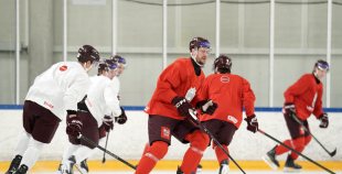 Latvijas hokeja izlases treniņš (09.12)