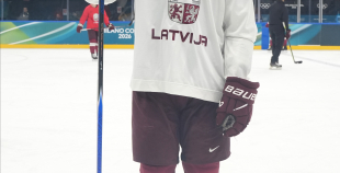 Latvijas hokeja izlase kopbilde un treniņš