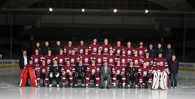 Foto: Latvijas hokeja valstsvienība "Prāga 2015"