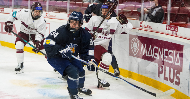 Latvijas jaunieši parāda raksturu un sīvā cīņā zaudē Somijai