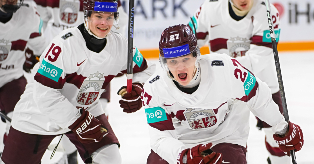 Latvijas U-20 junioru izlase atzīst Čehijas pārākumu