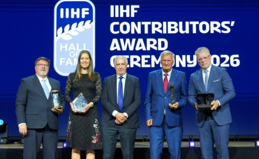Aleksandrs Cicurskis Receives IIHF Johan Bollue Award
