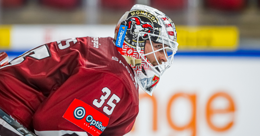 Latvijas hokeja izlasei "sausā" uzvara pret Norvēģijas valstsvienību